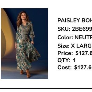 Boston Proper Maxi dress. Worn once